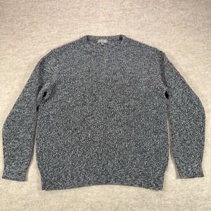 Ash & Erie Sweater Mens Medium Gray Chunky Knit Crewneck Heavyweight Pullover